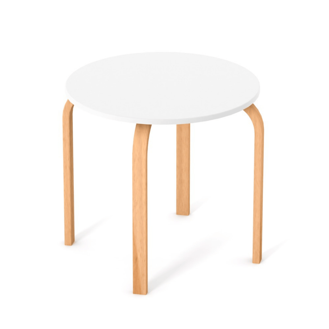 Dětský stolek Zukko Gekko Kids, Bílá / Přírodní Buk